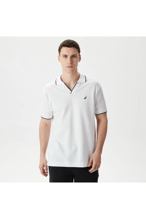 Erkek T-Shirt Polo Yaka - Beyaz - NAUTICA