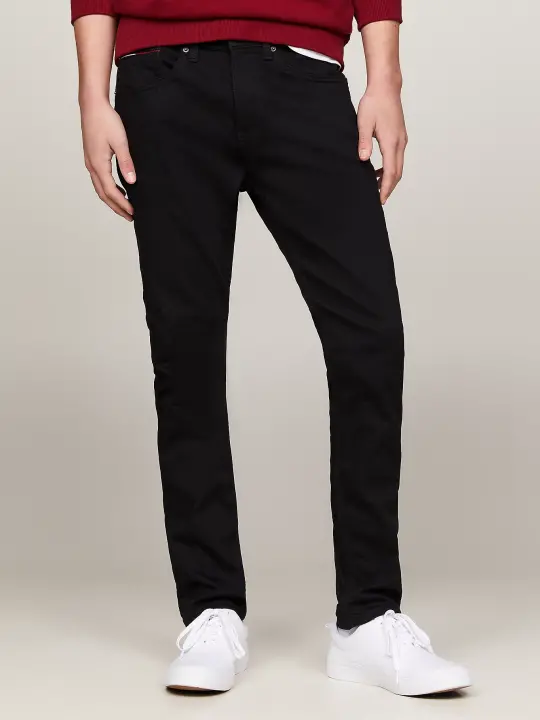 Erkek Tapered Slım Fıt Black Jean Pantolon - 2