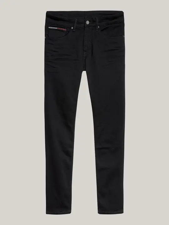 Erkek Tapered Slım Fıt Black Jean Pantolon - 5