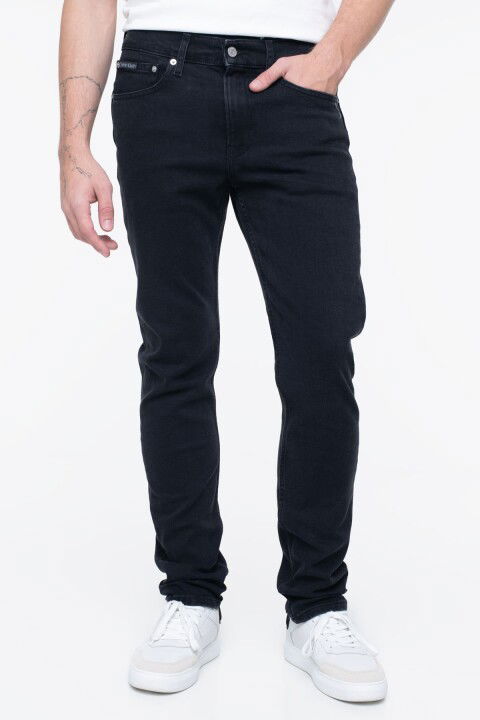 Erkek Tapper Slim Jeans Pantolon - Siyah - CALVIN KLEIN
