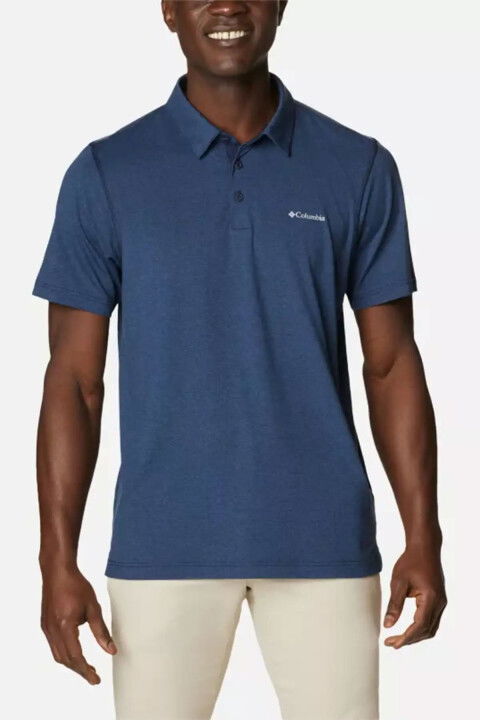 Erkek Tech Trail Kısa Kollu Polo T-Shirt - Lacivert - Columbia