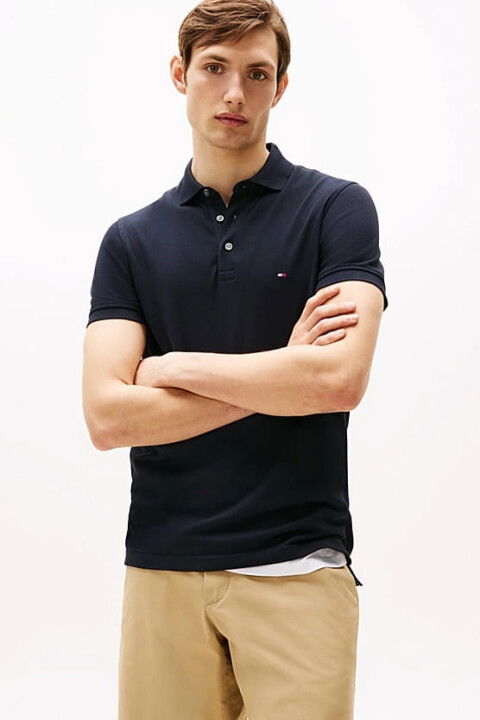 Erkek Th 1985 Polo Yaka T-Shirt - Lacivert - Tommy Hilfiger