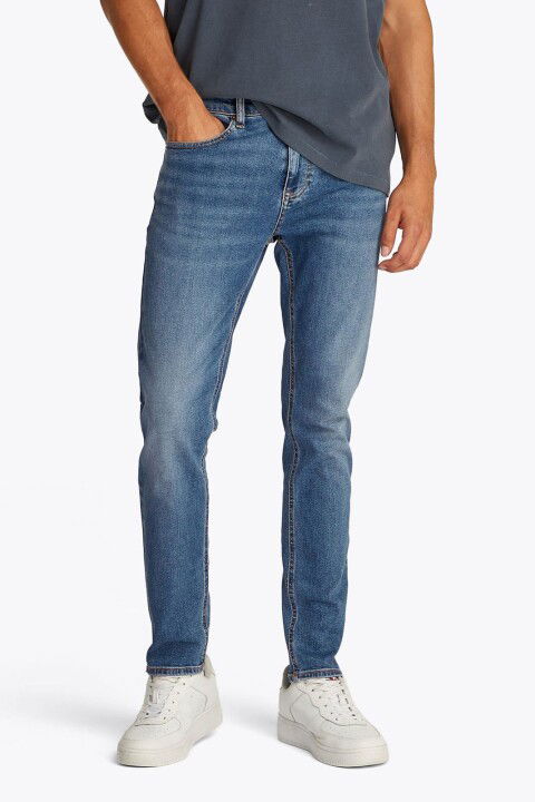Erkek Th Austin Slim Tapered Jeans - Mavi - Tommy Hilfiger