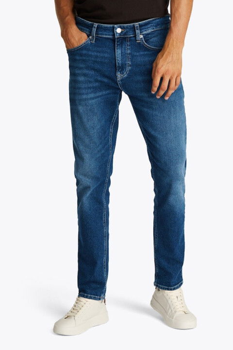 Erkek Th Austin Slim Tapered Jeans - Mavi - Tommy Hilfiger