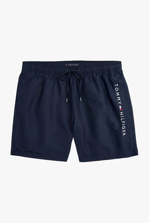 Erkek Th Bağcıklı Deniz Şortu - Lacivert - Tommy Hilfiger