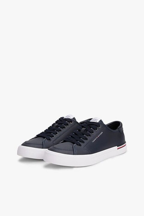 Erkek Th Corporate Vulc Sneaker - Lacivert - Tommy Hilfiger