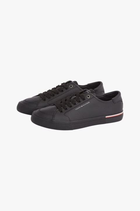 Erkek Th Corporate Vulc Sneaker - Siyah - Tommy Hilfiger