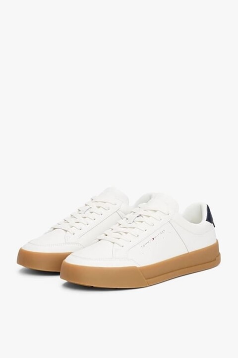 Erkek Th Court Mix Sneakers - Ekru - Tommy Hilfiger