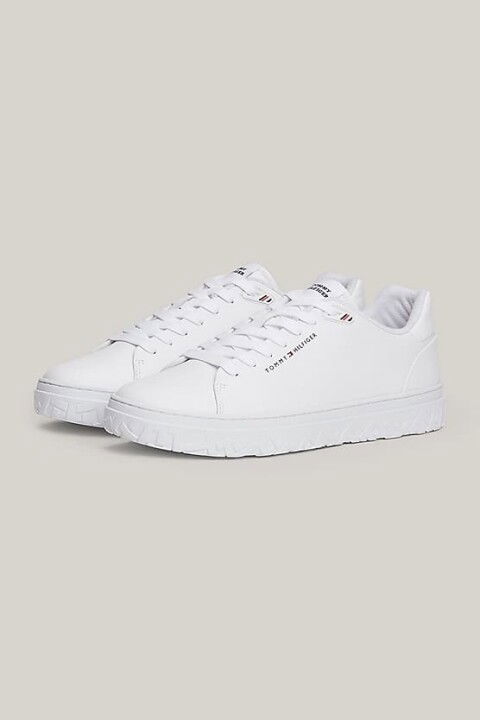 Erkek Th Court Thick Cupsole Sneakers - Beyaz - Tommy Hilfiger