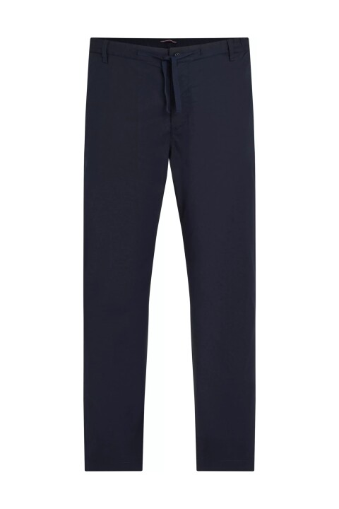 Erkek Th Denton Papertouch Pamuklu Pantolon - Lacivert - Tommy Hilfiger