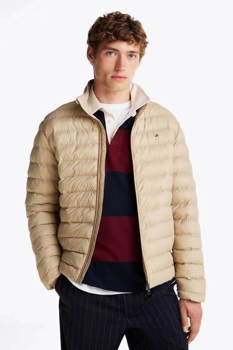 Erkek Th Dolgulu Mont - Açık Kahverengi - Tommy Hilfiger