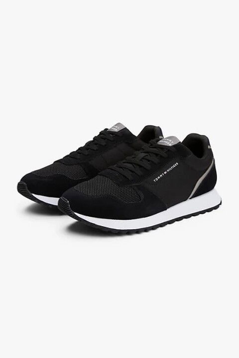 Erkek Th Eva Süet Sneaker - Siyah - Tommy Hilfiger