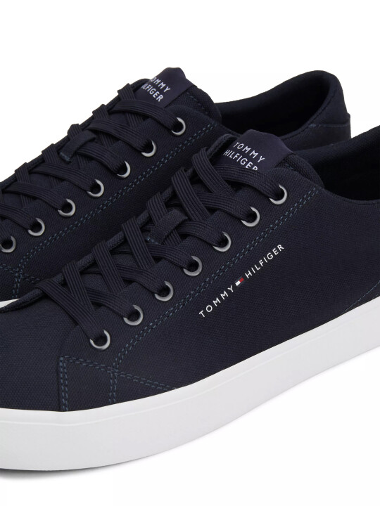 Erkek TH HI VULC LOW CANVAS Sneaker-Lacivert - 4