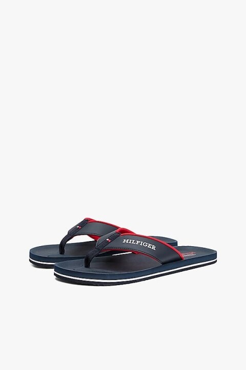 Erkek Th Logo Dolgulu Terlik - Lacivert - Tommy Hilfiger
