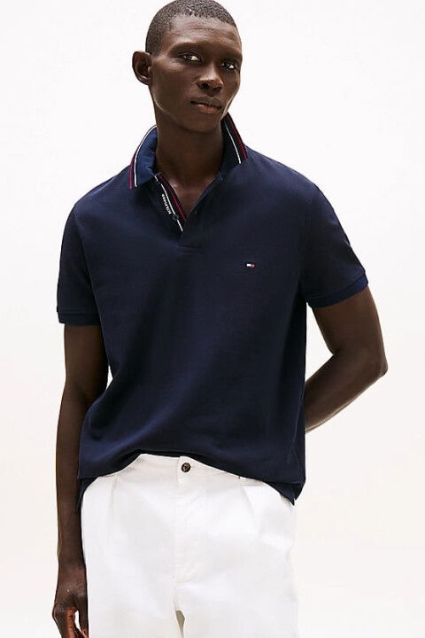 Erkek Th Regular Polo T-Shirt - Lacivert - Tommy Hilfiger