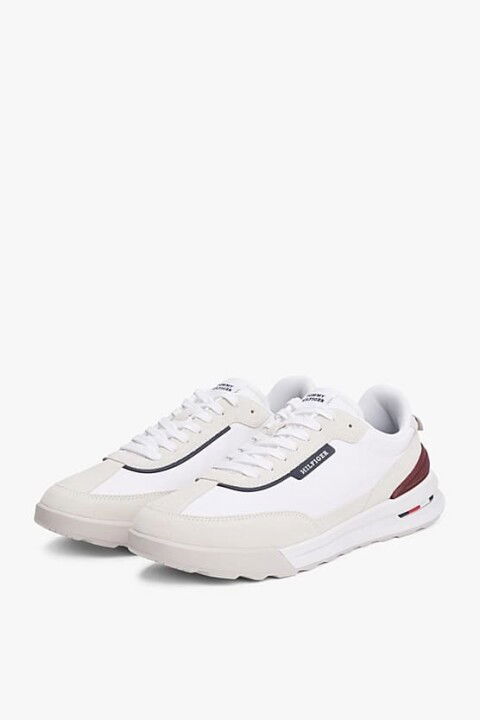 Erkek Th Suede Cleat Classic Koşu Ayakkabısı - Beyaz - Tommy Hilfiger