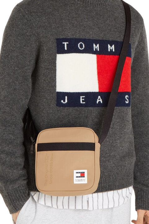 Erkek TJM DAILY Postacı Çantası - Haki - Tommy Hilfiger