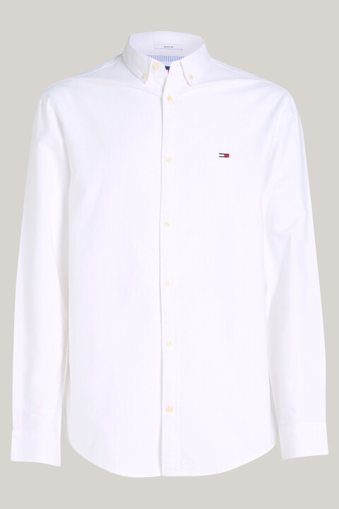 Erkek TJM ENTRY REG OXFORD SHIRT EXT Gömlek - Beyaz - 4