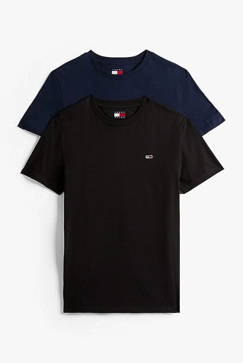 Erkek Tjm Extra Slim Jersey 2'li T-Shirt - Siyah/Lacivert - Tommy Hilfiger