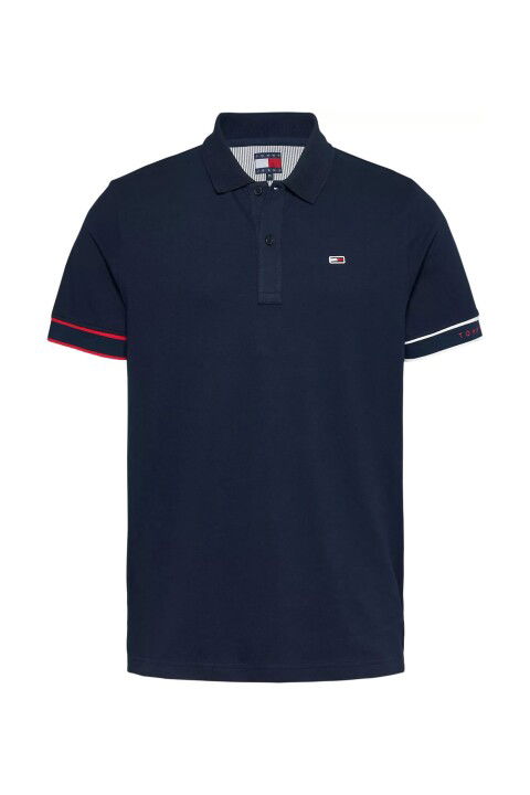 Erkek Tjm Flag Polo T-Shirt - Lacivert - Tommy Hilfiger