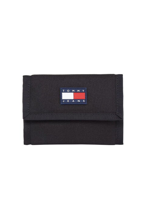 Erkek Tjm Freshman Nylon Trıfold Cüzdan - Siyah - Tommy Hilfiger