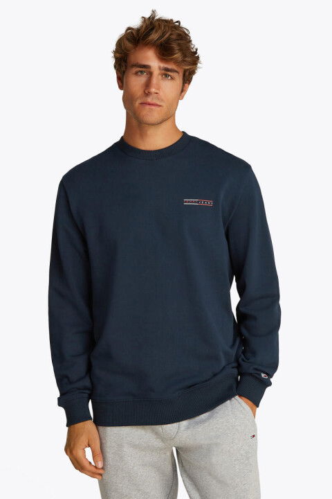 Erkek Tjm Grafik Logo Sweatshirt - Lacivert - Tommy Hilfiger