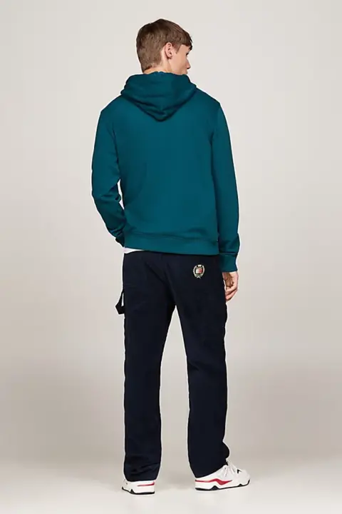 Erkek TJM REG Altın İmza Logolu Sweatshirt - Mavi - 4