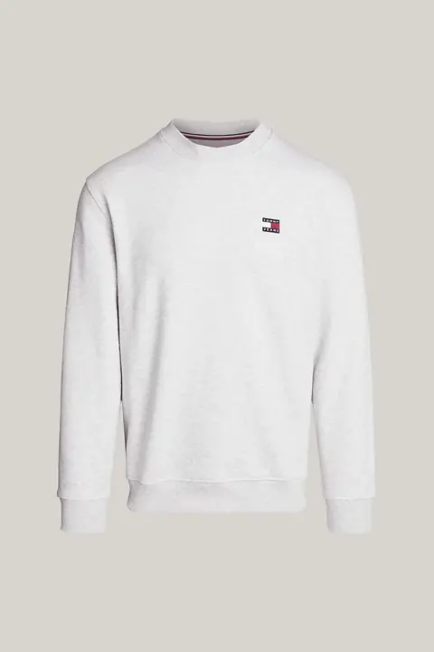 Erkek TJM REG Badge Crew Sweatshirt -Açık Gri - 5