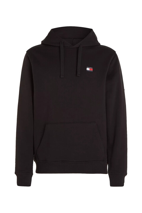 Erkek TJM REG BADGE HOODIE EXT Sweatshirt-Siyah - Tommy Hilfiger