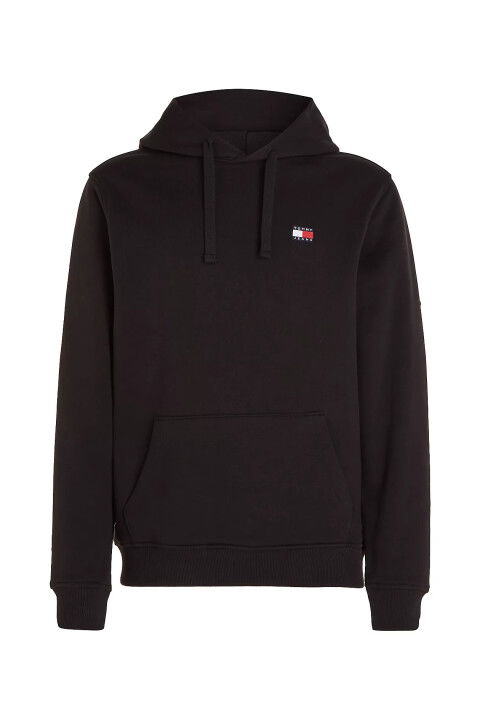Erkek Tjm Reg Badge Hoodıe Ext Sweatshirt-Siyah - Tommy Hilfiger