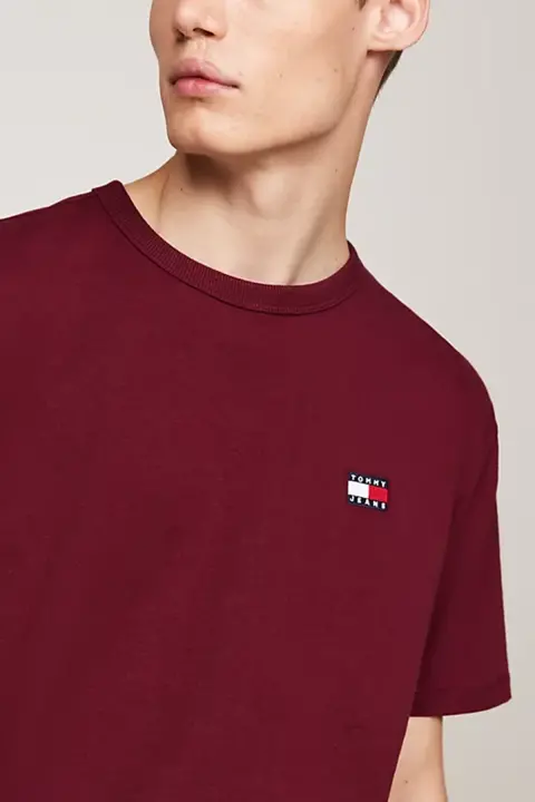 Erkek TJM Reg Badge T-Shirt - Kırmızı - 3