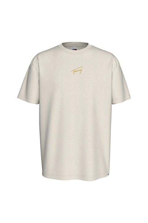 Erkek TJM REG Gold Signatüre Kısa Kollu T-shirt - Beyaz - Tommy Hilfiger