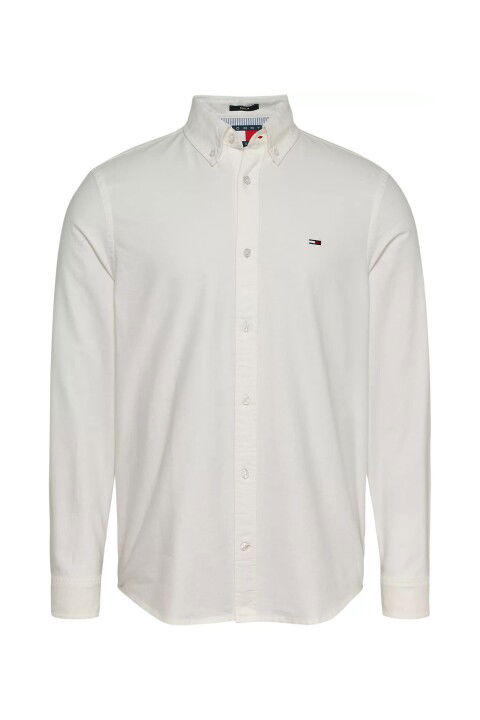 Erkek Tjm Reg Oxford Gömlek - Ekru - Tommy Hilfiger