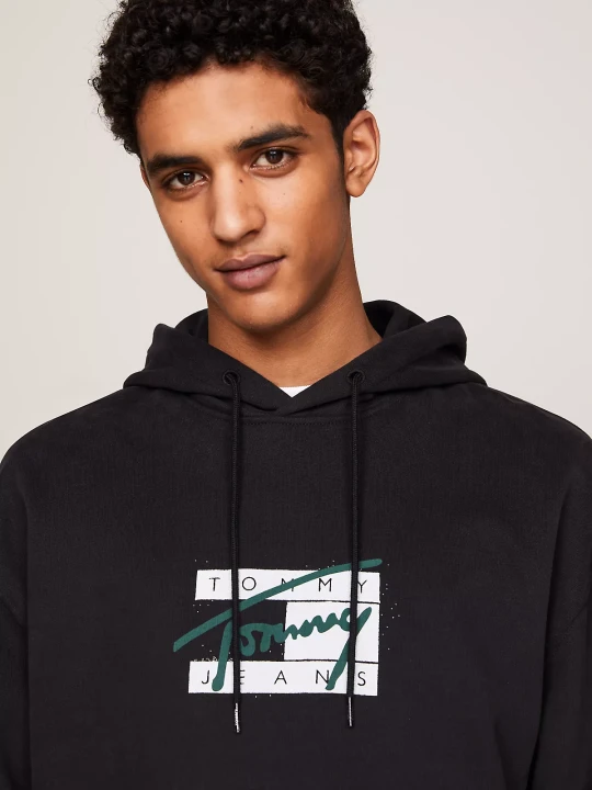 Erkek TJM RLX GRAFFITI SIGNATURE HOOD Sweatshirt-Siyah - 3