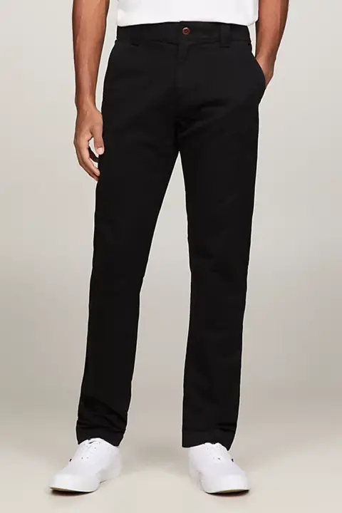 Erkek TJM Scanton Slim Chino Pantolon - Siyah - 1