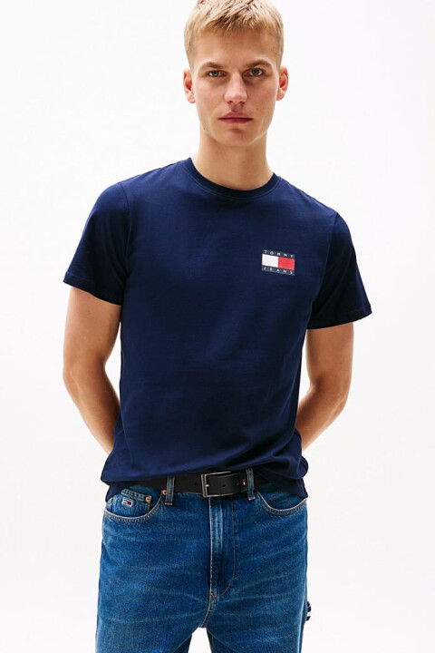 Erkek Tjm Slim Badge T-Shirt - Lacivert - Tommy Hilfiger