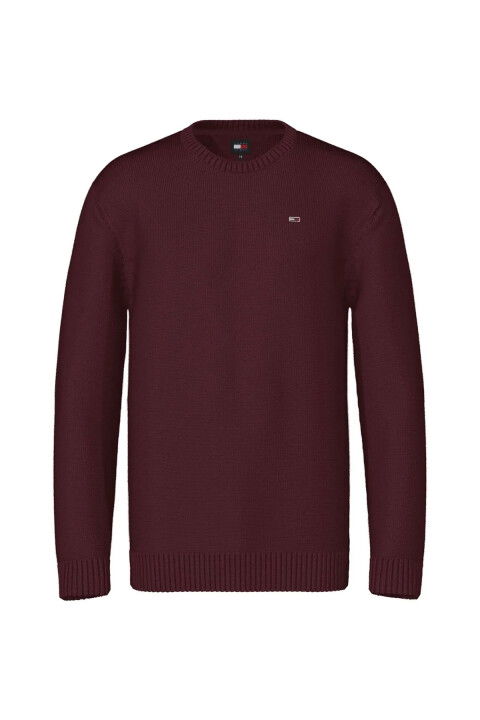 Erkek Tjm Slım Essntl Kazak - Bordo - Tommy Hilfiger