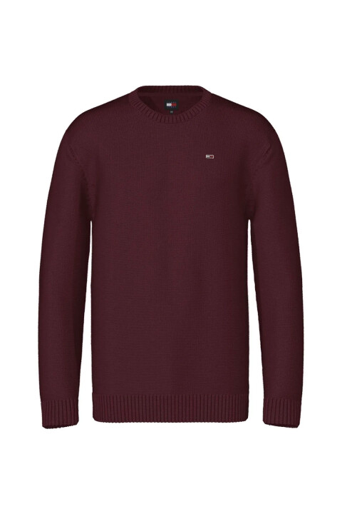 Erkek TJM SLIM ESSNTL Kazak - Bordo - Tommy Hilfiger