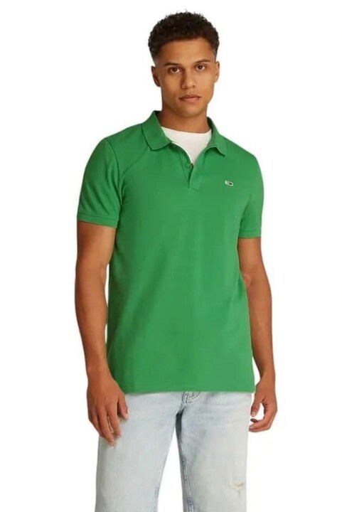 Erkek Tjm Slim Fit Polo T-Shirt - Yeşil - Tommy Hilfiger