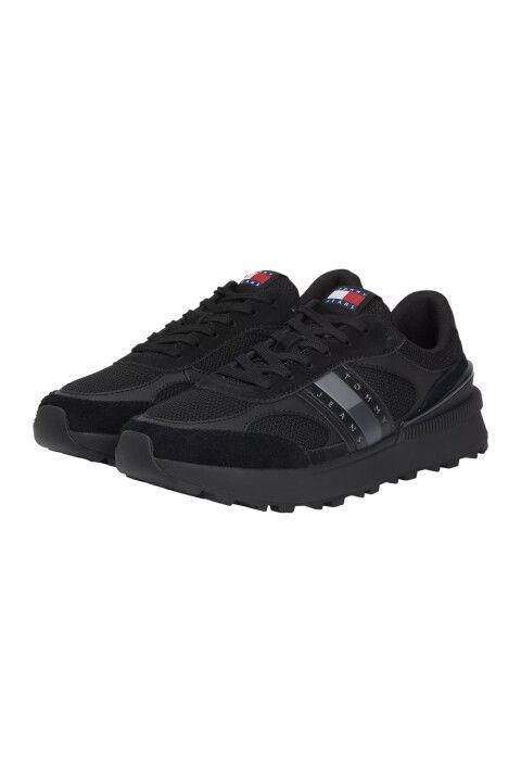 Erkek Tjm Technical Runner Sneakers - Siyah - Tommy Hilfiger