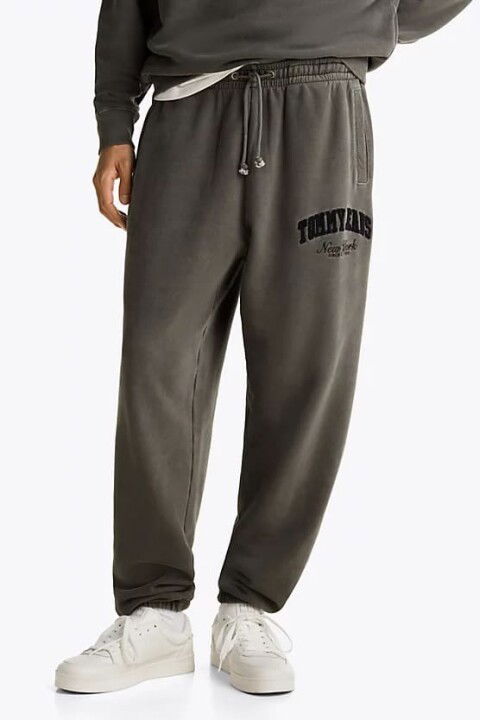 Erkek TJM Varsity Jogger Sweatpants - Siyah - Tommy Hilfiger