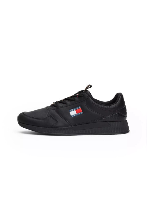 Erkek TOMMY JEANS FLEXI RUNNER Sneaker-Siyah - Tommy Hilfiger