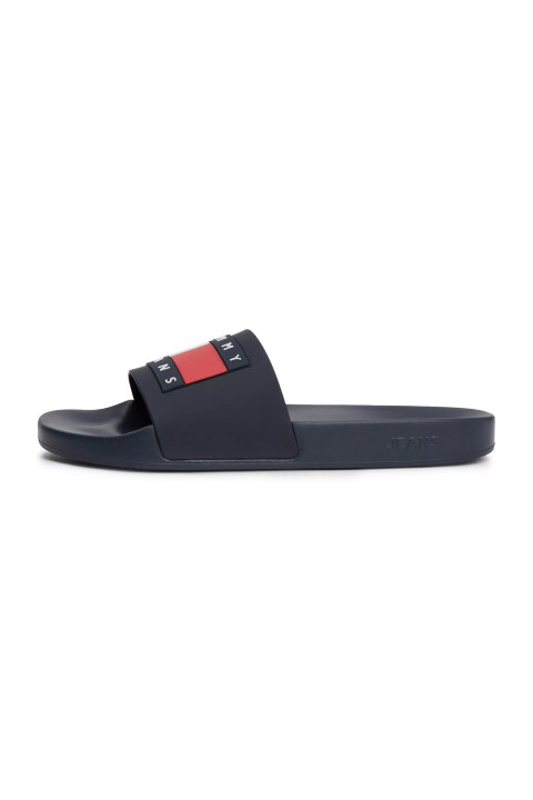 Erkek TOMMY JEANS POOL SLIDE ESS Terlik-Lacivert - Tommy Hilfiger