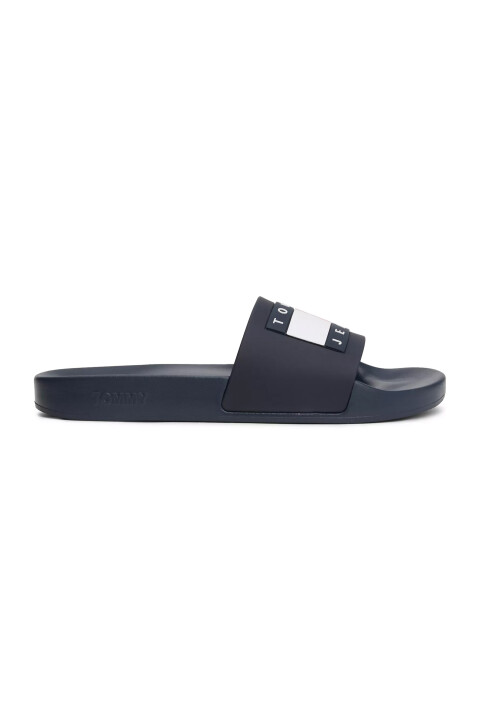 Erkek TOMMY JEANS POOL SLIDE ESS Terlik-Lacivert - 2