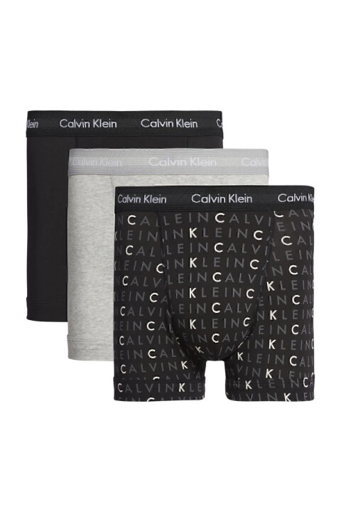 Erkek TRUNK 3PK Underwear Boxer - Siyah - CALVIN KLEIN