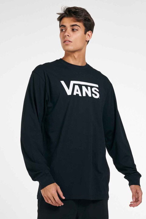 Erkek VANS Uzun Kollu T-Shirt - Siyah - Vans