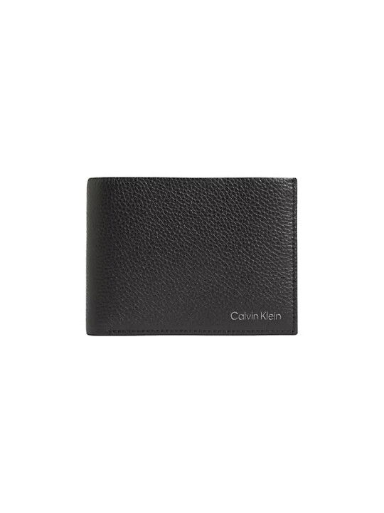 Erkek Warmth Bıfold 5Cc W/ Coın L Cüzdan-Siyah - CALVIN KLEIN