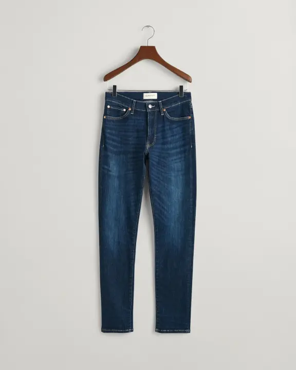 Erkek Extra Slim Fit Jean Pantolon-Lacivert - 1