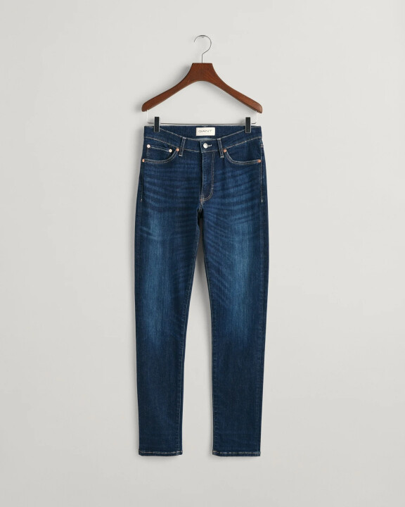 Erkek Extra Slim Fit Jean Pantolon-Lacivert - GANT