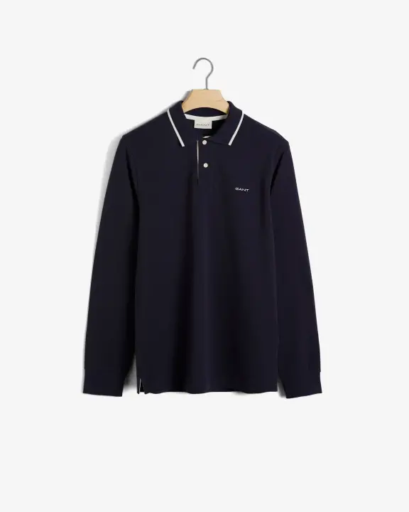 Erkek Regular Fit Polo Kazak-Lacivert - 1